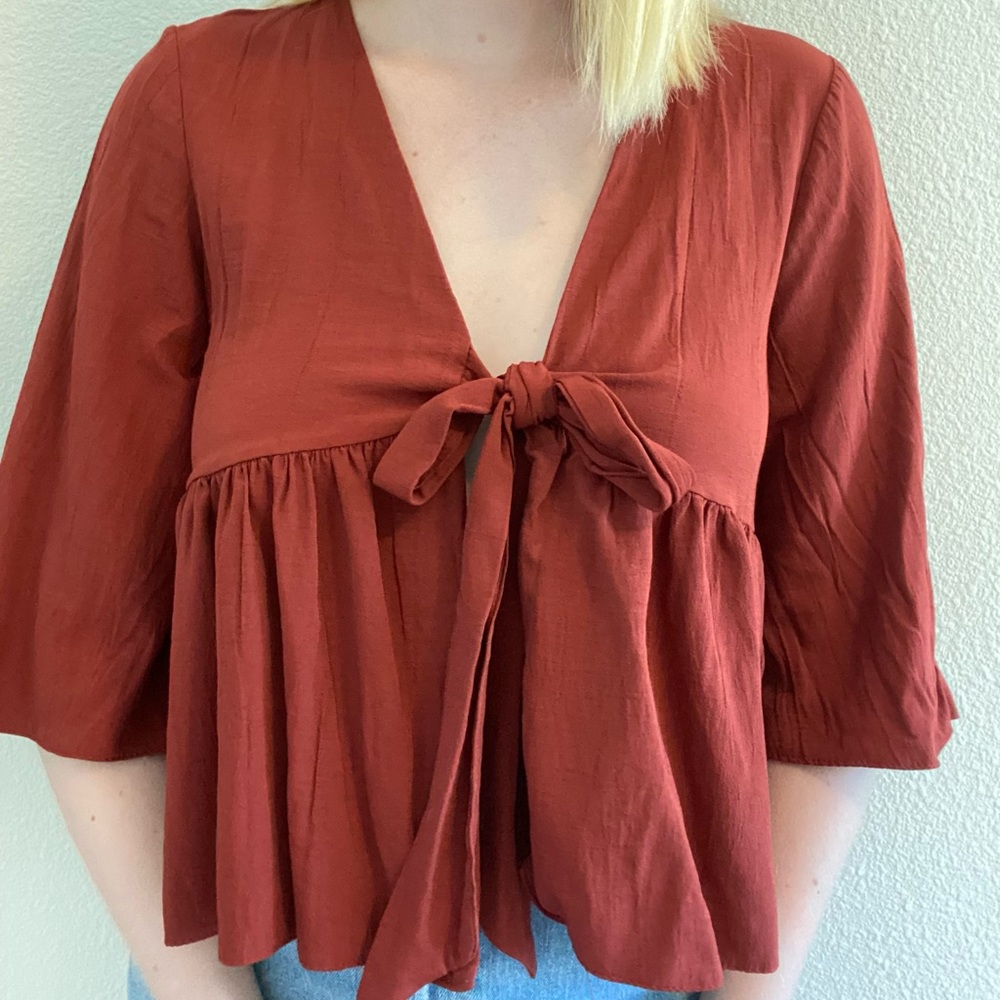 Tie up blouse